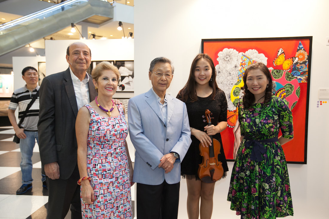 Mme. Astrid with Headmasters of International Schools